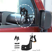 For 2007-2010 Jeep Wrangler JK Two Side Front Door Water Cup Phone Holder Stand RT-TCZ
