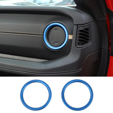 For 2024+ Jeep Wrangler JL & Gladiator JT Instrument Panel Air Conditioning Vent Trim Ring 2PCS Aluminum Alloy Style B RT-TCZ