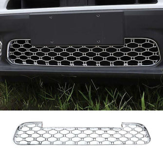 For 2019+ Jeep Renegade Front Bumper Grille Mesh Insect Net Decor Cover Trim Chrome