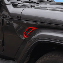 For 2018+ Jeep Wrangler JL & Gladiator JT Side Wheel Eyebrow Air Vent Outlet Cover Trim RT-TCZ