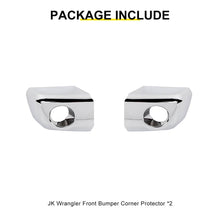For 2007-2018 Jeep Wrangler JK Scratch Protect Front Bumper Corner Cover Trim (2 pcs) RT-TCZ