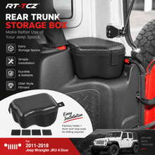 For 2011-2018 Jeep Wrangler JKU 4 Door Rear Trunk Side Storage Bag Pockets Box RT-TCZ