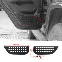 For 2018+ Jeep Wrangler JL & Gladiator JT Front Side Door Mesh Pocket Storage Box (4 pcs)