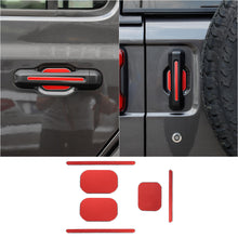 For 2018+ Jeep Wrangler JL 2-Door Version Exterior Door Handle Bowl Sticker Trim Cover (3 pcs) RT-TCZ
