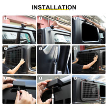 For 2018+ Jeep Wrangler JL 4-Door Version Exterior Rear Window Glass Armor Protector Cover Accessories (2 pcs)