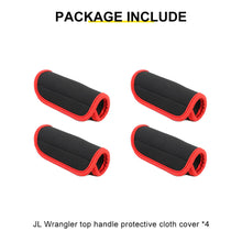 For 2018+ Jeep Wrangler JL & Gladiator JT Interior Top Roll Bar Grab Handle Protection Cover  (4 pcs) RT-TCZ