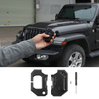 For Jeep Wrangler JL 2018+ & Gladiator JT 2020+ Aluminum Key Fob Cover Case Protector Shell Trim