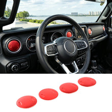 For 2018+ Jeep Wrangler JL / Gladiator JT 4 x Dashboard Air Conditioning Vent Trim Cover Aluminium Alloy RT-TCZ