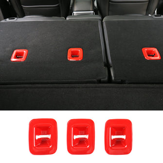 For 2014+ Jeep Cherokee Rear Seat Back backrest Cover Molding Trim 3PC RT-TCZ