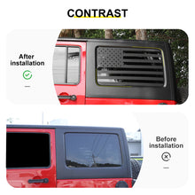 For 2011-2018 Wrangler JK Rear Window Sticker Trim US Flag Decal（2 pcs） RT-TCZ