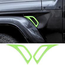 For 2018+ Jeep Wrangler JL & Gladiator JT Side Wheel Eyebrow Air Vent Outlet Cover Trim RT-TCZ