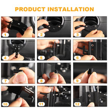 For 2018+ Jeep Wrangler JL/JT Aluminum Air Conditioning Tuyere Mobile Phone Holder Black RT-TCZ