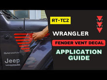 For 2018+ Jeep Wrangler JL & Gladiator JT American Flag Fender Vent Decal Stickers Trim