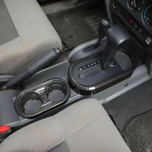 For 2007-2010 Jeep Wrangler JK JKU Gear Shift Panel Trim Cover Front & Rear Cup Holder Trim Cover RT-TCZ