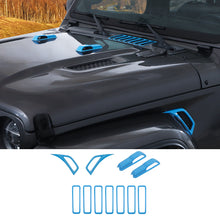 For 2018+ Jeep Wrangler JL JT Side Fender Engine Hood Hinge Air Inlet Trim RT-TCZ