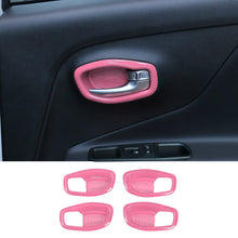 For 2016+ Jeep Renegade Interior Door Handle Trim Bowl Cover Decor RT-TCZ