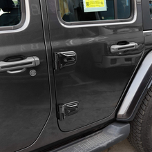 RT-TCZ Door Hinge Covers Protector Decoration Kits Fits for 2018-2020 Jeep Wrangler JL JLU, for 2020 Jeep Gladiator JT, Black Exterior Accessories, 8Pack freeshipping - RT-TCZ