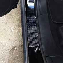 RT-TCZ 4PC Car Door Sill Scuff Anti Scratch Sticker Accessories For Jeep Grand Cherokee 2011-2020 Soft Carbon Fiber