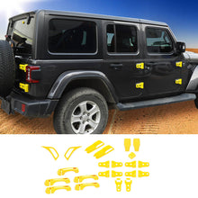 For 2018+ Jeep Wrangler JLU 4Doors 22PCS Exterior Trim Kit Cover Decoration Trim RT-TCZ