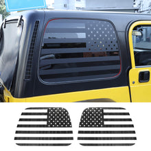 For 1997-2006 Jeep Wrangler TJ American Flag Rear Window Stickers Window Decals RT-TCZ