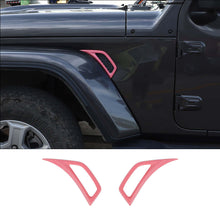 For 2018+ Jeep Wrangler JL  & Gladiator JT  Side Wheel Eyebrow Air Vent Outlet Cover Trim RT-TCZ