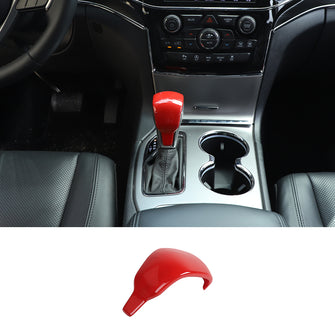 For 2017-2021 Jeep Grand Cherokee Gear Shift Knob Cover Stick Shifter Cap Cover Trim Red RT-TCZ