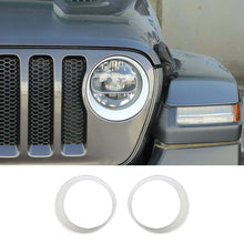 For 2018-2023 Jeep Wrangler JL & Gladiator JT Front Headlight Lamp Cover Trim Ring RT-TCZ