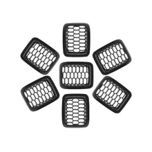 For 2017-2020 Jeep Compass 7pcs Front Grille Insert Mesh Cover Trim Bezels RT-TCZ