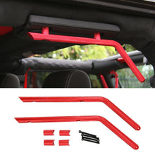 For 2007-2018 Jeep Wrangler JKU 4Doors Car Roof Rear Grab Handles Bar Aluminum Alloy Red RT-TCZ