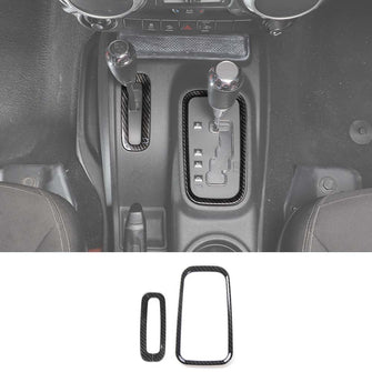 RT-TCZ 2X Central Gear Shift Decor Ring Trim Cover for Jeep Wrangler JK 2011-17