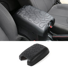 RT-TCZ Black Center Console Armrestbox Antiscraches Pet Pad Crack Pattern Surface Waterproof Rubber Pad Cover for Jeep Wrangler JK JKU 2011-2017