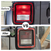 RT-TCZ 4 x Headlight & Rear Taillights Lamp Guard Cover Trim Fit for Jeep Wrangler JL JLU 2018+ Black