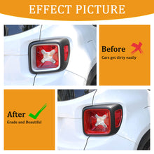 RT-TCZ 4 x Rear Tail Light Lamp Cover Frame Decor Trim For Jeep Renegade 2016+