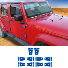 For 2007-2017 Jeep Wrangler JK JKU 4-Door Hood & Door Hinge Cover Trim RT-TCZ