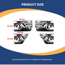 For 2018+ Jeep Wrangler JL 2/4 Door Car Door Decal Sticker American Flag RT-TCZ