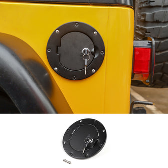 For 1997-2006 Jeep Wrangler TJ Locking Fuel Door Gas Tank Cover RT-TCZ