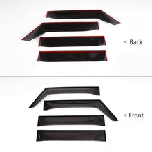 For 2018+ Jeep Wrangler JL Side Window Visors Rain Shield Guards RT-TCZ