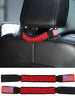 For Jeep Wrangler TJ JK JL & Gladiator JT Grab Handle Rear Seat Headrest Grip USA Flag RT-TCZ