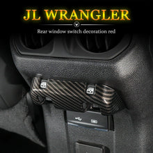 For 2018+ Jeep Wrangler JL JLU Rear Window Lift Switch Button Cover Trim RT-TCZ