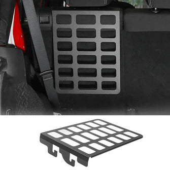 For Jeep Wrangler 2007-2017 JK JKU Metal Storage Rack Shelf Rear Seat Trunk Organizer Black 1PCS
