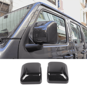 For 2018+ Jeep Wrangler JL & Gladiator JT Side Rear View Mirror Cover Trim