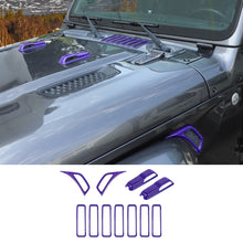 For 2018+ Jeep Wrangler JL JT Side Fender Engine Hood Hinge Air Inlet Trim RT-TCZ