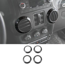 For Jeep Wrangler JK JKU 2011-2018 Center Console Dash Air Conditioner Vent Cover Trim 4PCS