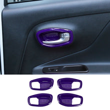 For 2016+ Jeep Renegade Interior Door Handle Trim Bowl Cover Decor RT-TCZ
