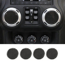 For Jeep Wrangler JK JKU JL JLU & Gladiator JT Dashboard Air Condition Vent Cover Trim Carbon Fiber RT-TCZ