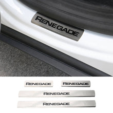 For 2016+ Jeep Renegade Stainless Steel Door Sill Scuff Plate Guard Protector RT-TCZ