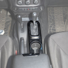 RT-TCZ Cup Holder Panel & Armrest Storage Central Key Cover Trim for 2011-2017 Jeep Wrangler JK & Unlimited