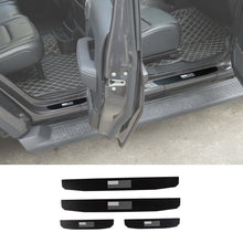 For 2018+ Jeep Wrangler JL JLU & Gladiator JT 4Doors 4 x Car Door Sill Protection Strip Cover RT-TCZ