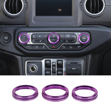 For 2018+ Jeep Wrangler JL JLU & Gladiator JT Air Conditioner Switch Knob Cover Trim Style A RT-TCZ