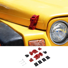 For 1997-2006 Jeep Wrangler TJ Hood Latches Lock Catch Cover Kit RT-TCZ